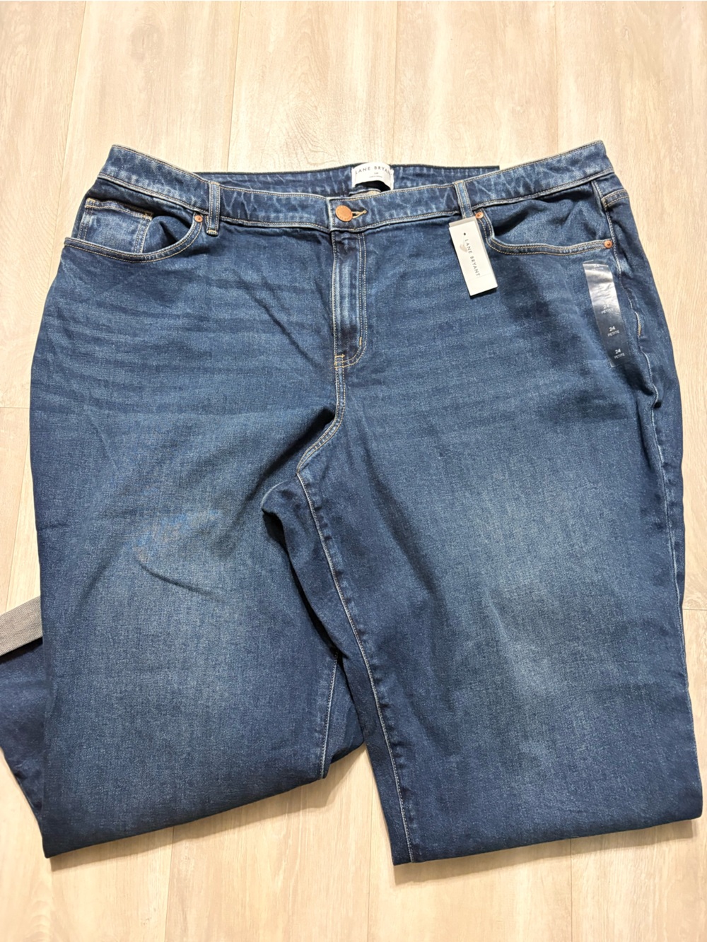 Lane Bryant Relaxed Fit Dark Blue Jeans